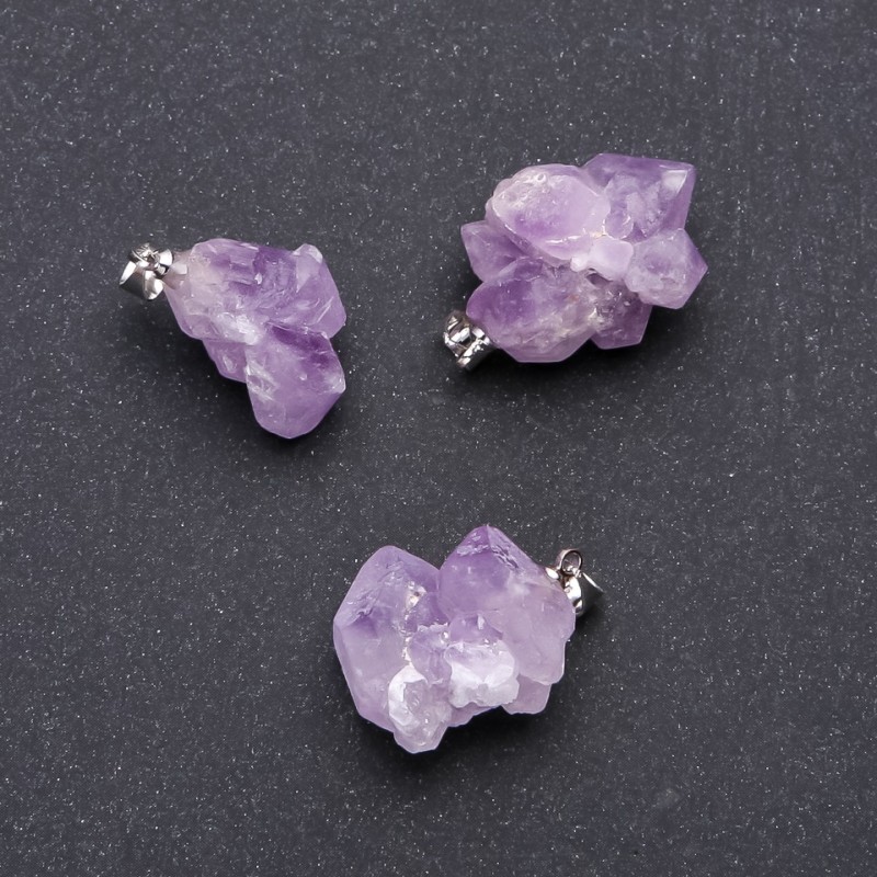 Přívěšek ametyst 15×22 mm (+-)
