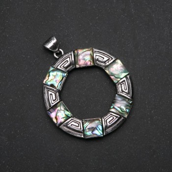 Přívěšek z haliotisu v rámu 47 mm