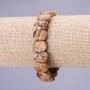 Náramek z krajinného jaspisu 10×14 mm na gumičce