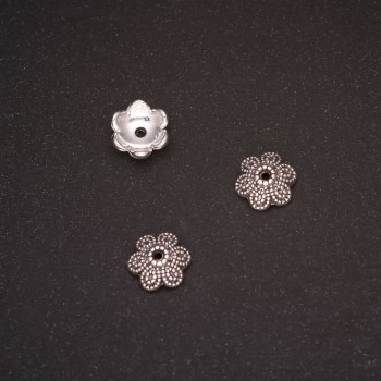 Koncovky pro bižuterii, průměr 10×4 mm, vnitřní průměr 1,5 mm, balení 20 g ± 22 ks