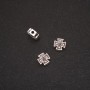 Doplňky, korálka-vložka ve tvaru «kříže», průměr 8×8×3 mm, balení 20 g ± 21 ks