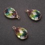 Přívěšek „Kapka“ duhová barva, zlaté provedení 13×21 mm
