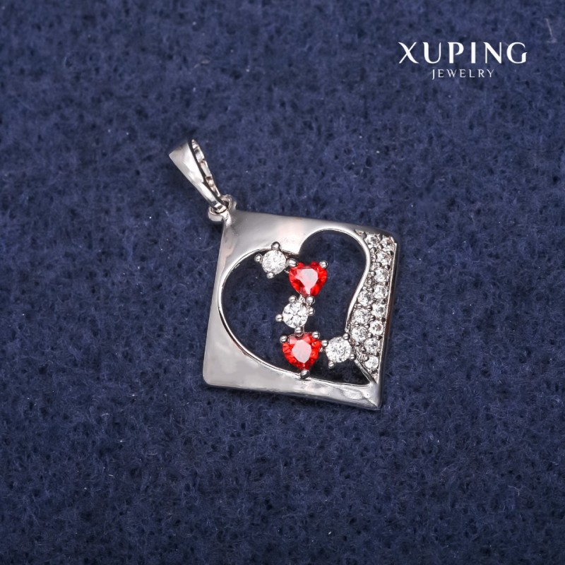 Přívěsek Xuping ve tvaru rombu 20×22×28 mm rhodiovaný