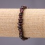 Náramek z přírodních kamenů – granátové drobky, průměr cca 7 mm na gumičce, délka 18 cm