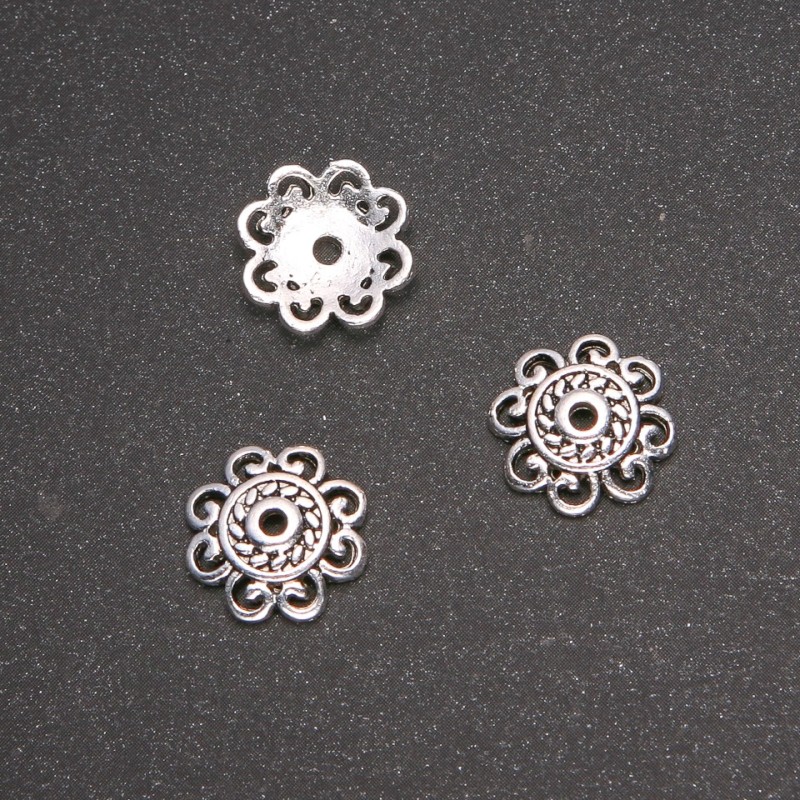 Koncovka pro šperky, průměr 13 mm, vnitřní průměr 7 mm, balení 20 g ± 17 ks