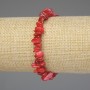 Náramek z tónované perleti na gumičce, drobné kousky 7(±)mm, délka 18 cm