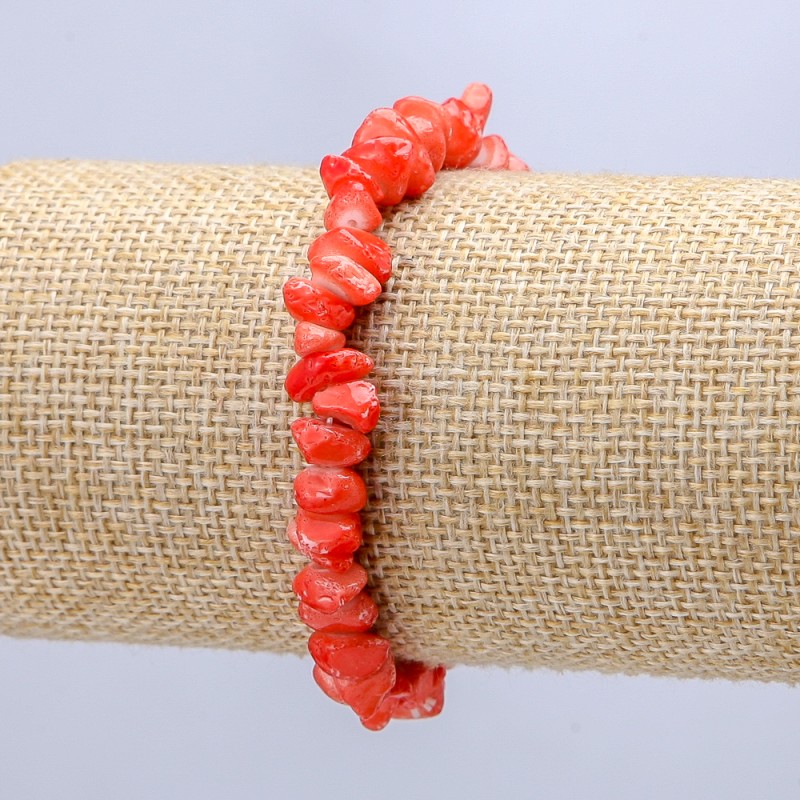 Náramek z tónované perleti na gumičce, korálky o průměru 7 mm (±), délka 18 cm
