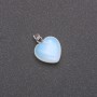 Přívěšek Srdce z měsíčního kamene 15×15×23 mm