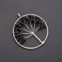 Přívěšek «Strom štěstí» z aventurínu Modrý písek Noční Káhira, průměr 50 mm