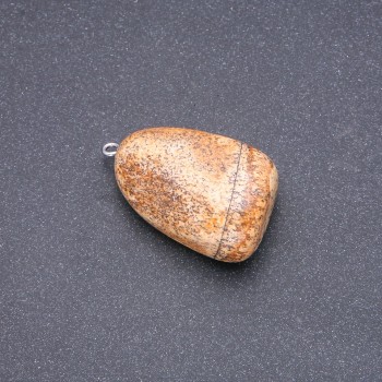 Přívěšek z krajinného jaspisu 16×33 mm