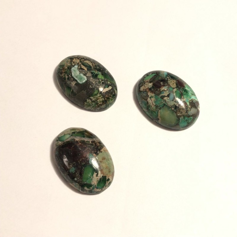 Kabošon z kamene variscitu 25×18 mm