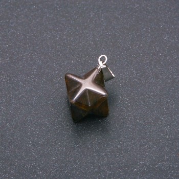 Přívěšek Merkaba z tygřího oka 10×10 mm