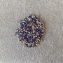 Tmavě modré štrasové kamínky, průměr 2,5 mm (±), balení / 4 g (±)