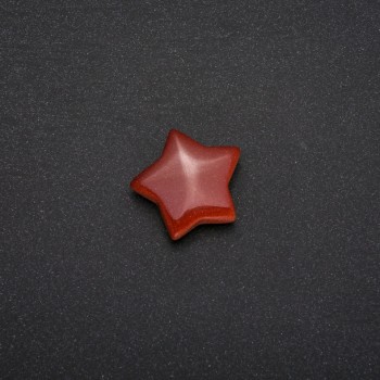 Suvenýrový kámen aventurín zlatý písek ve tvaru hvězdy 28×28×10(±)mm