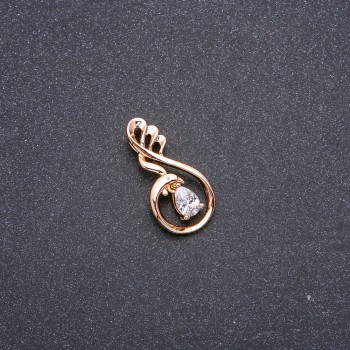 Přívěsek Xuping pozlacený 18k s bílým kamenem a štrasou 27 × 13 mm +