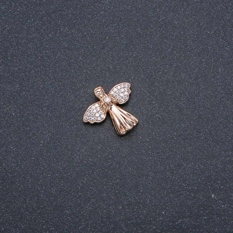 Přívěsek Xuping pozlacení 18K se bílymi kamínky 20×18 mm +