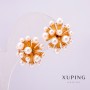 Сережки Xuping Позолота 18к з перлинами 19х20мм +