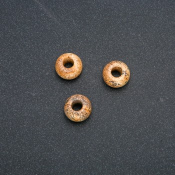 Pandora korálek z krajinového jaspisu 14×7 mm, díra 5,5 mm