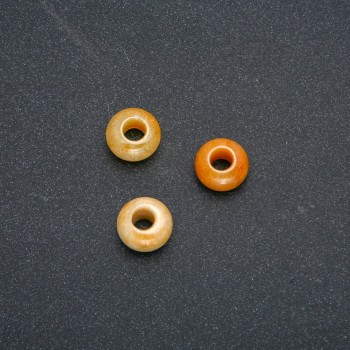 Korálek Pandora z přírodního citrínu 14×7 mm, průměr díry 5,5 mm+