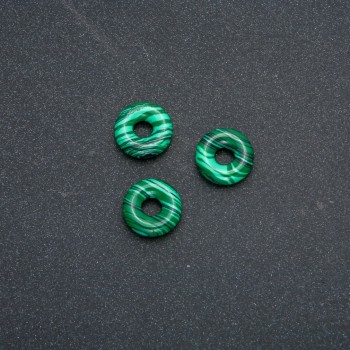 Korálek Pandora z malachitu (lisovaný) 15×5 mm, průměr dírky 5 mm
