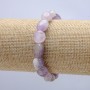Náramek na gumičce z přírodního ametystu – fasetované korálky, průměr 14×10 mm, obvod 18 cm +