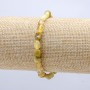 Náramek z žlutého opálu na gumičce, facetovaný výbrus, průměr 7×6 mm, délka 18 cm