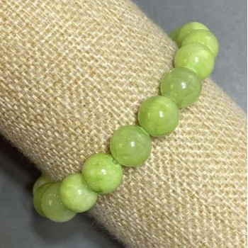 Náramek z onyxu na gumičce, hladké korálky, průměr 10 mm, délka 18 cm