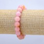 Náramek na gumičce z tónovaného křemene, hladká kulička, průměr cca 10 mm, délka cca 18 cm