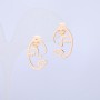 Náušnice Xuping pozlacené 18K obličej 20×13 mm