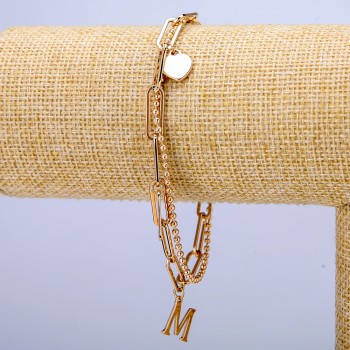 Náramek Xuping s pozlacením 18K, tloušťka 5 mm, délka 17–21 cm