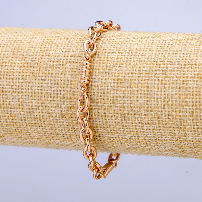 Náramek Xuping s pozlacením 18K, tloušťka 5,5 mm, délka 18 cm