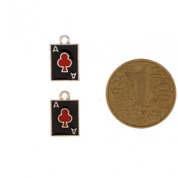 Kovové komponenty pro šperky – Přívěšek Eso kříže, balení 5 ks