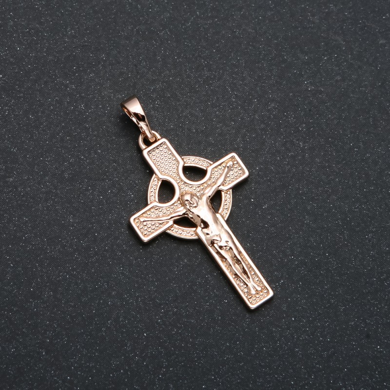 Přívěšek Xuping – 18K pozlacení, kříž, rozměry 35×18 mm +