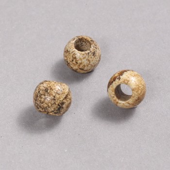 Korálek Pandora z krajinného jaspisu 12×10 mm, průměr díry 5 mm +