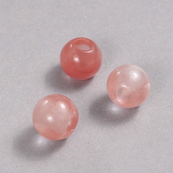 Korálek Pandora z melounového tourmalínu, 14×12 mm, otvor 5,5 mm