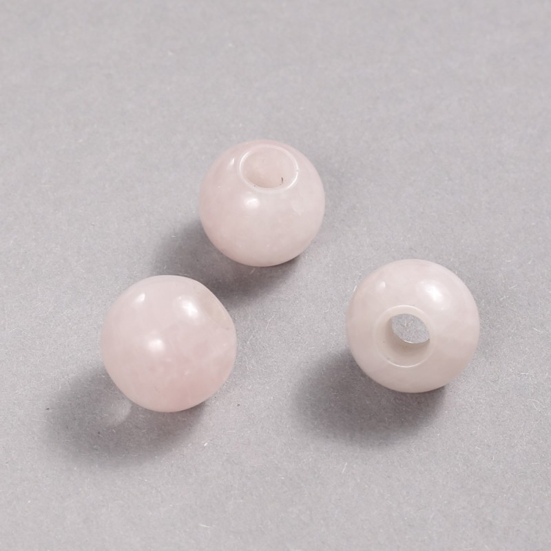 Korálek Pandora z růžového křemene, 16×14 mm