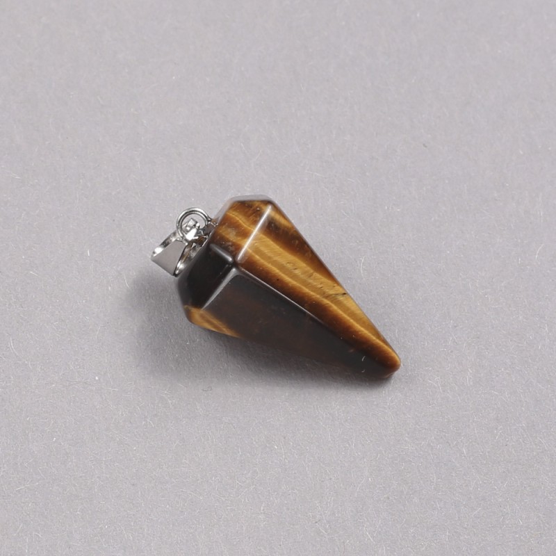 Přívěšek 'Kyvadlo' z tygřího oka 14×22×30 mm +