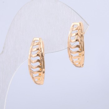 Náušnice Xuping pozlacené 18K, průměr 20×7 mm +
