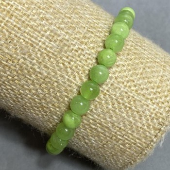 Náramek na gumičce z přírodního onyxu, hladká kulička, průměr 6 mm+