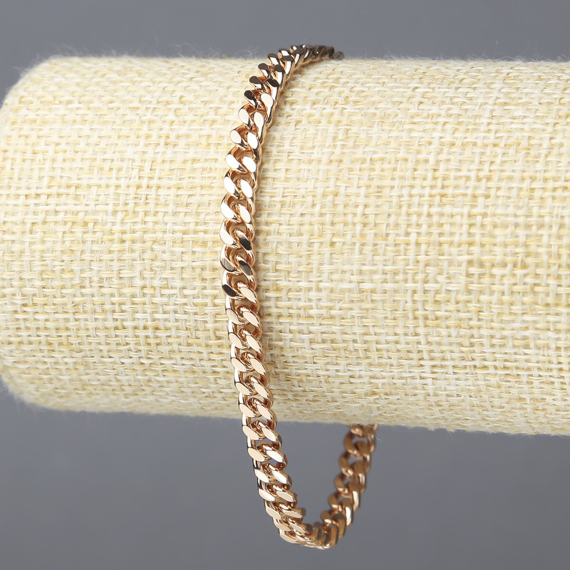 Náramek Xuping pozlacení 18K, tloušťka 5 mm, délka 20 cm
