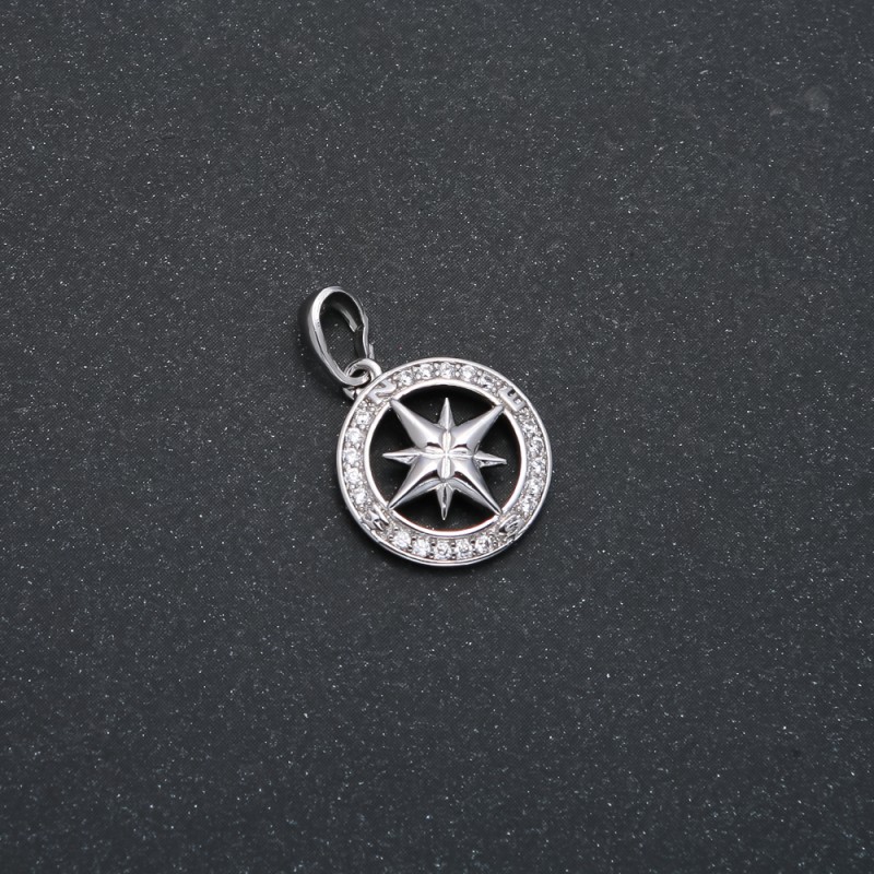 Přívěšek Xuping rhodiovaný se bílými štrasami 22×15 mm +