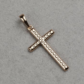 Přívěšek Xuping pozlacení 18K – kříž 36×16 mm +