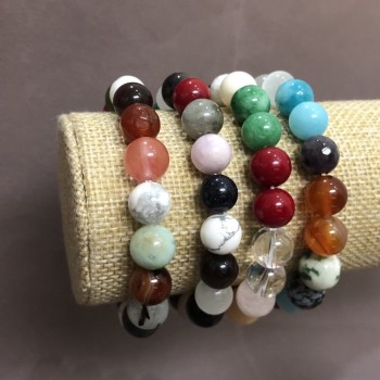 Náramek na elastické gumičce Assorti, průměr 10 mm+