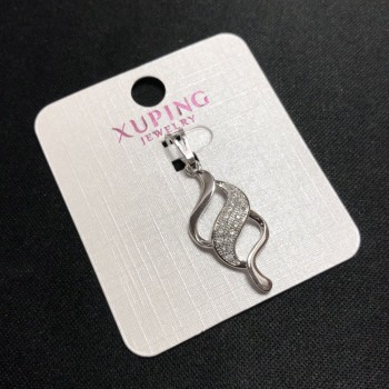 Přívěšek Xuping 35×12 mm rhodiovaný