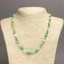 Náhrdelník z přírodního chrysoprasu – galetové korálky o průměru 6×7 mm, délka 45 cm