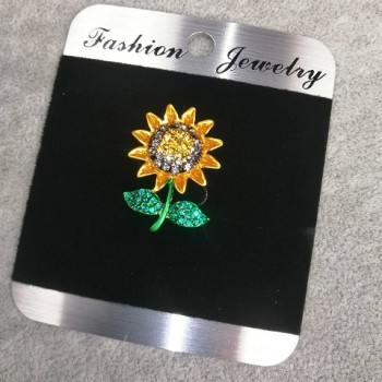 Brož květina «Slunečnice» 26×19 mm