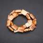 Náhrdelní korálky z přírodního kamene paisážní jaspis – obdélníkový tvar, průměr 13×18 mm (±), délka 38 cm (±)