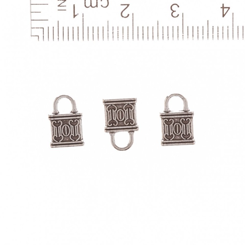 Přívěsek šperková součástka Zámek 10×7 mm