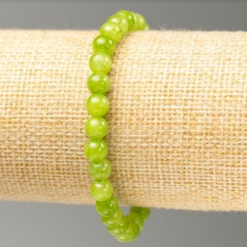 Náramek na gumičce s imitací onyxu (umělý akryl), průměr 6,5 mm, délka 18 cm