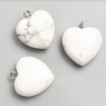 Přívěšek Srdce z chalcedonu, rozměr 27×25×10 mm